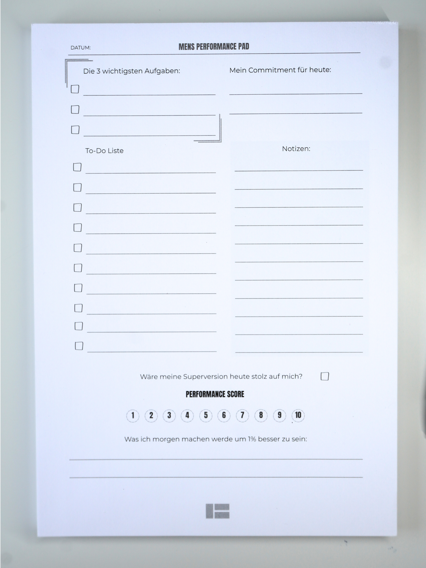 Mens Performance Pad