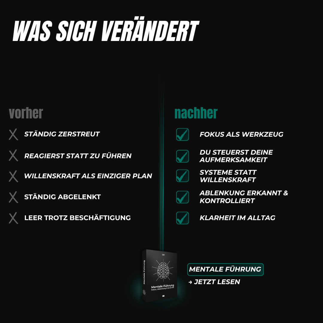 [E-Book] Mentale Führung: Fokus, Ablenkung & Kontrolle