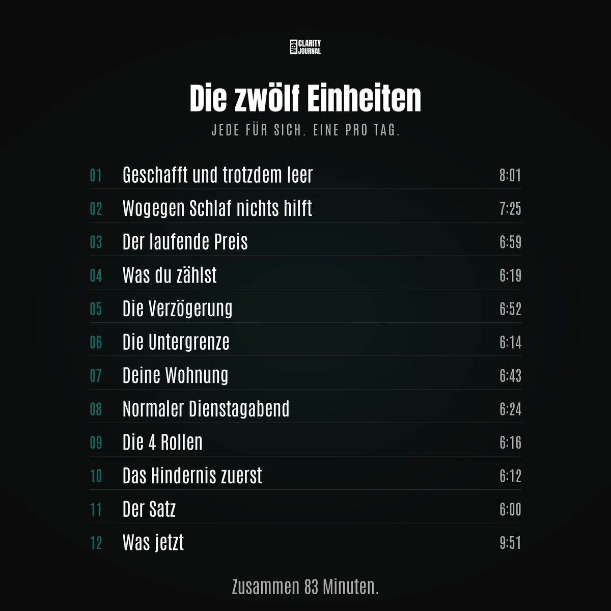 Die 12 Einheiten